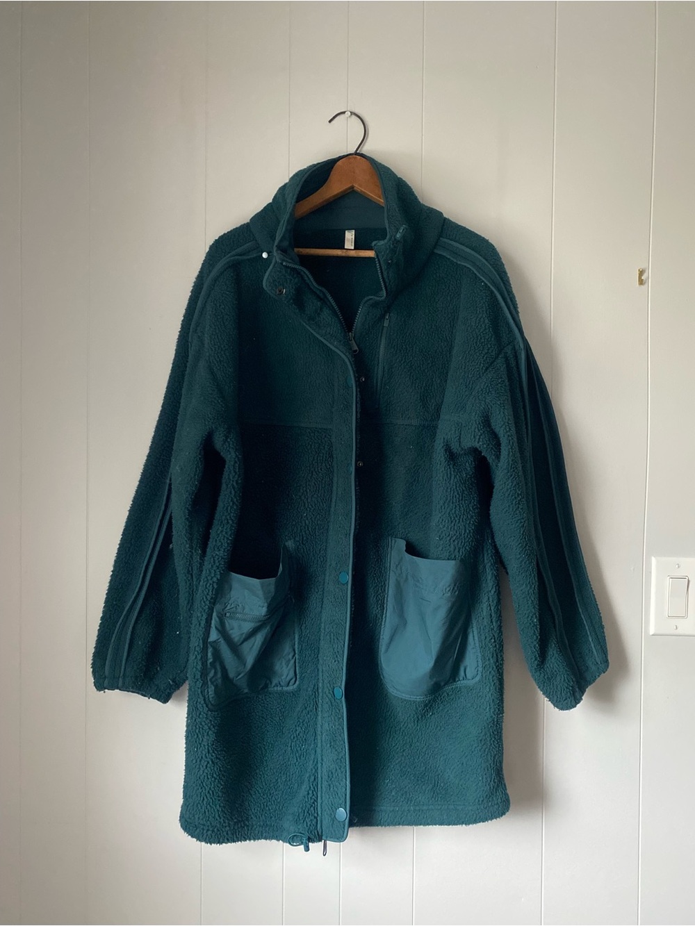 FP Movement by Free People Deep Teal Teddy Coat- Hit The Slopes